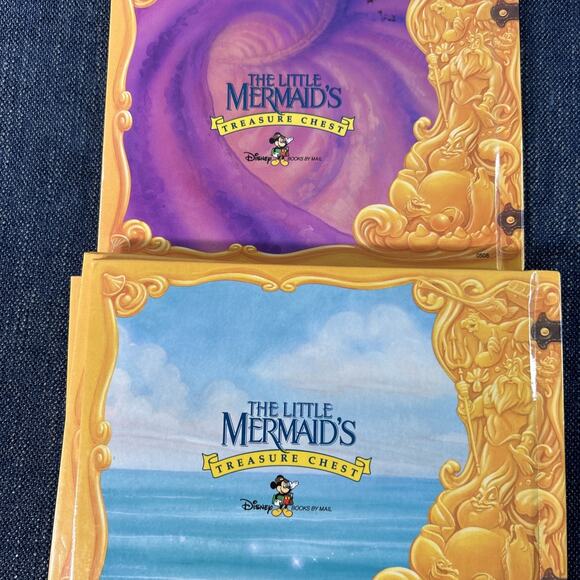 Disneys Little Mermaid’s Treasure Chest Series Lot of 6 Hardcover Grolier 1990's - Picture 11 of 16